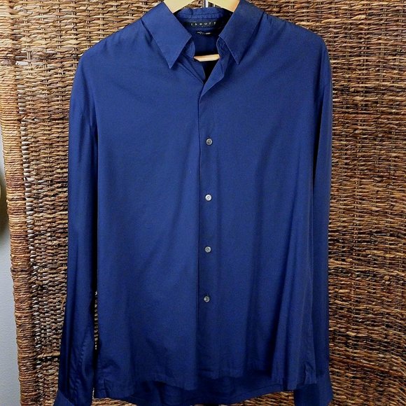 Theory Long Sleeve Button Down Medium - Picture 1 of 2